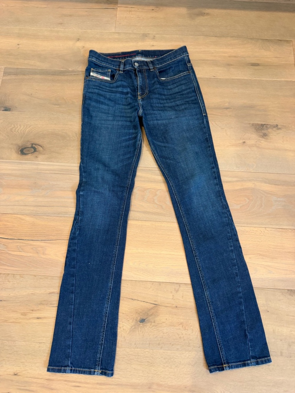 Diesel Men's Slim Straight Dark Blue Jeans